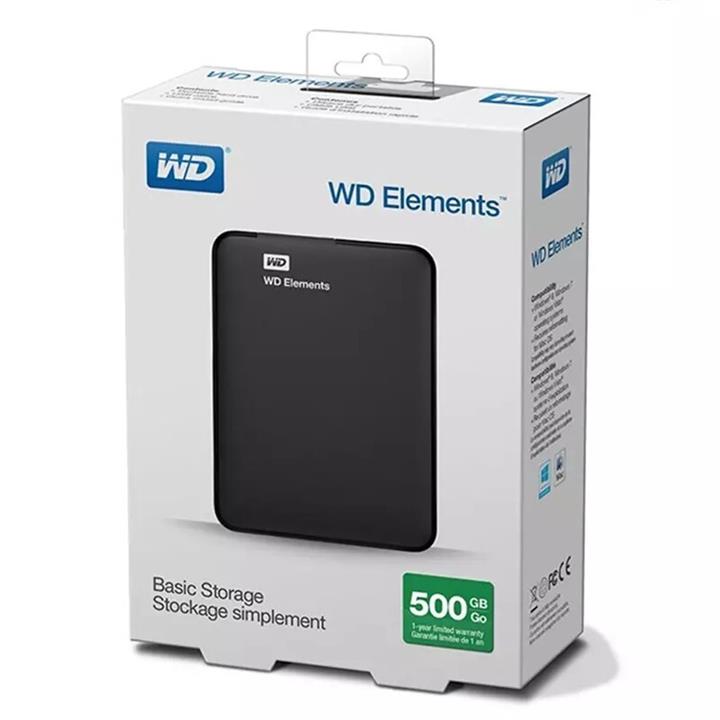 هارد اکسترنال وسترن دیجیتال 500 گیگابایتWD External HDD 500GB